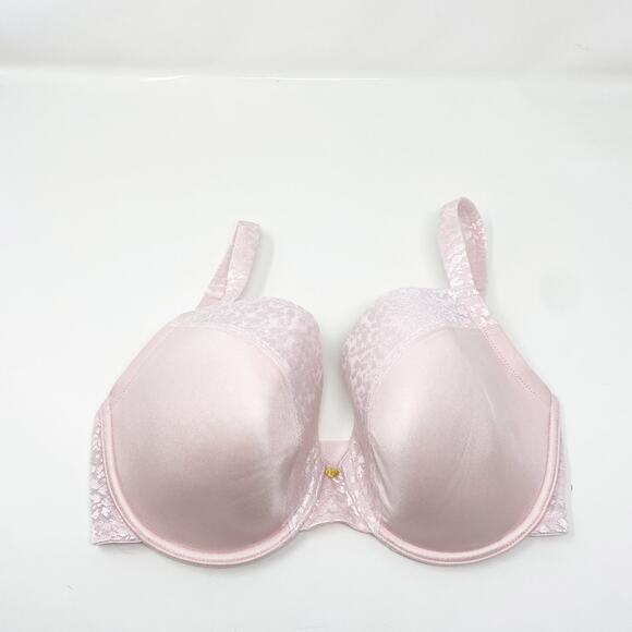 Le Mystere Plunge Safari T-Shirt Bra Underwire Soft Shell Pink Size 34C - Picture 2 of 7